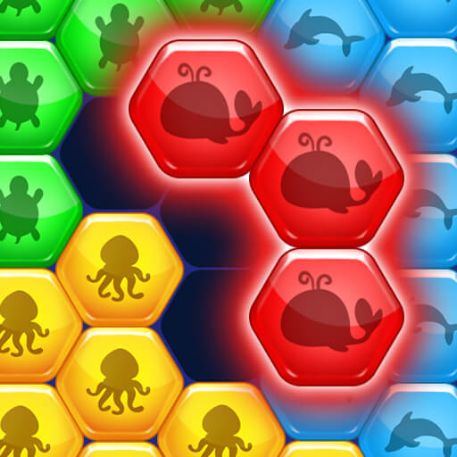 CoralCraft Hexa : Puzzle logo