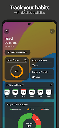 lvlup - daily habit tracker Screen 2