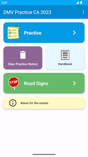 DMV Practice CA 2023 Screen 2
