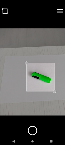 Android application Custom Size Camera screenshort