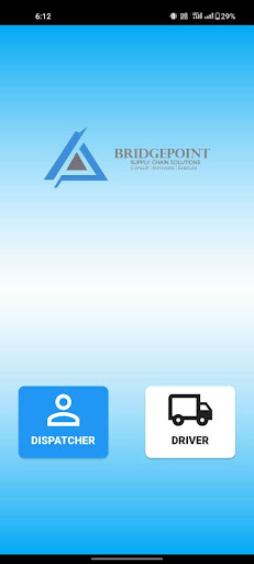 Android application Bridge Point Logistics screenshort
