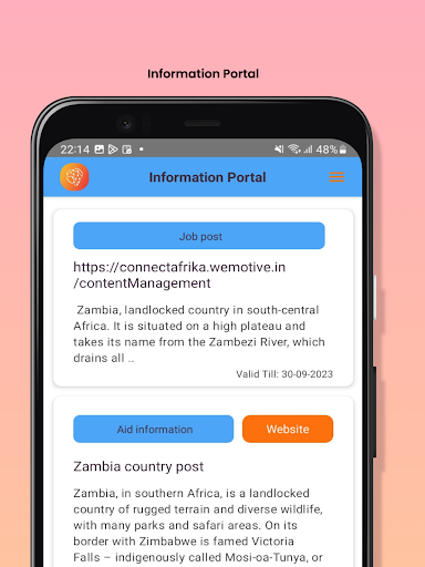 Connect Africa Screen 3