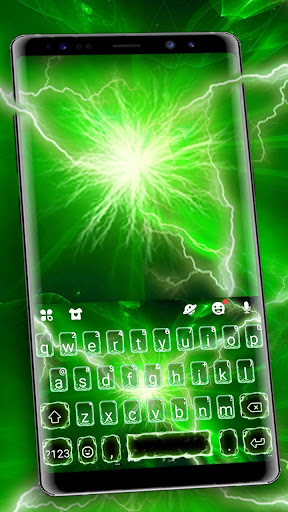 Android application Green Thunderstorm Keyboard Th screenshort