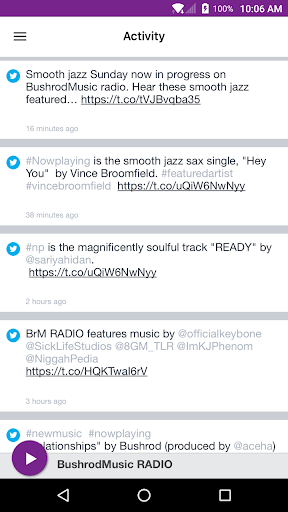 BushrodMusic RADIO Screen 2