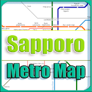 Sapporo Japan Metro Map Offline