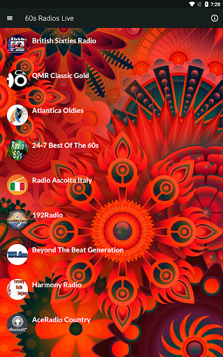 Android application 60s Radios Live screenshort