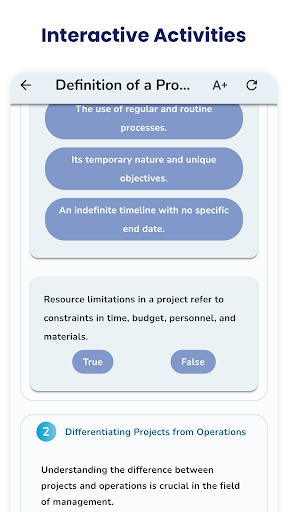 Project Management Quick Notes Screen 3