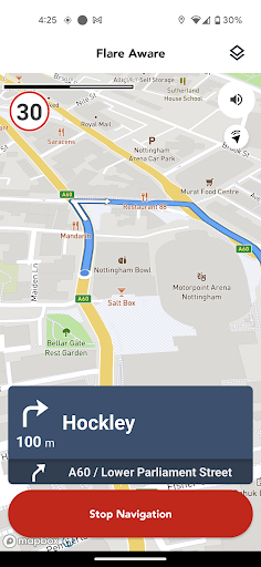 Android application Flare Aware screenshort