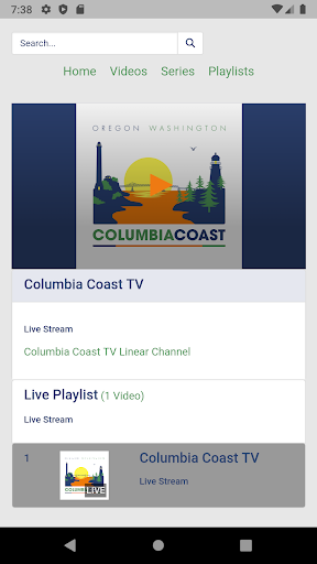 Columbia Coast TV Screen 2