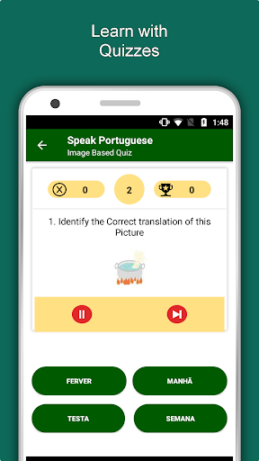 Learn Portuguese Language App Screen 3