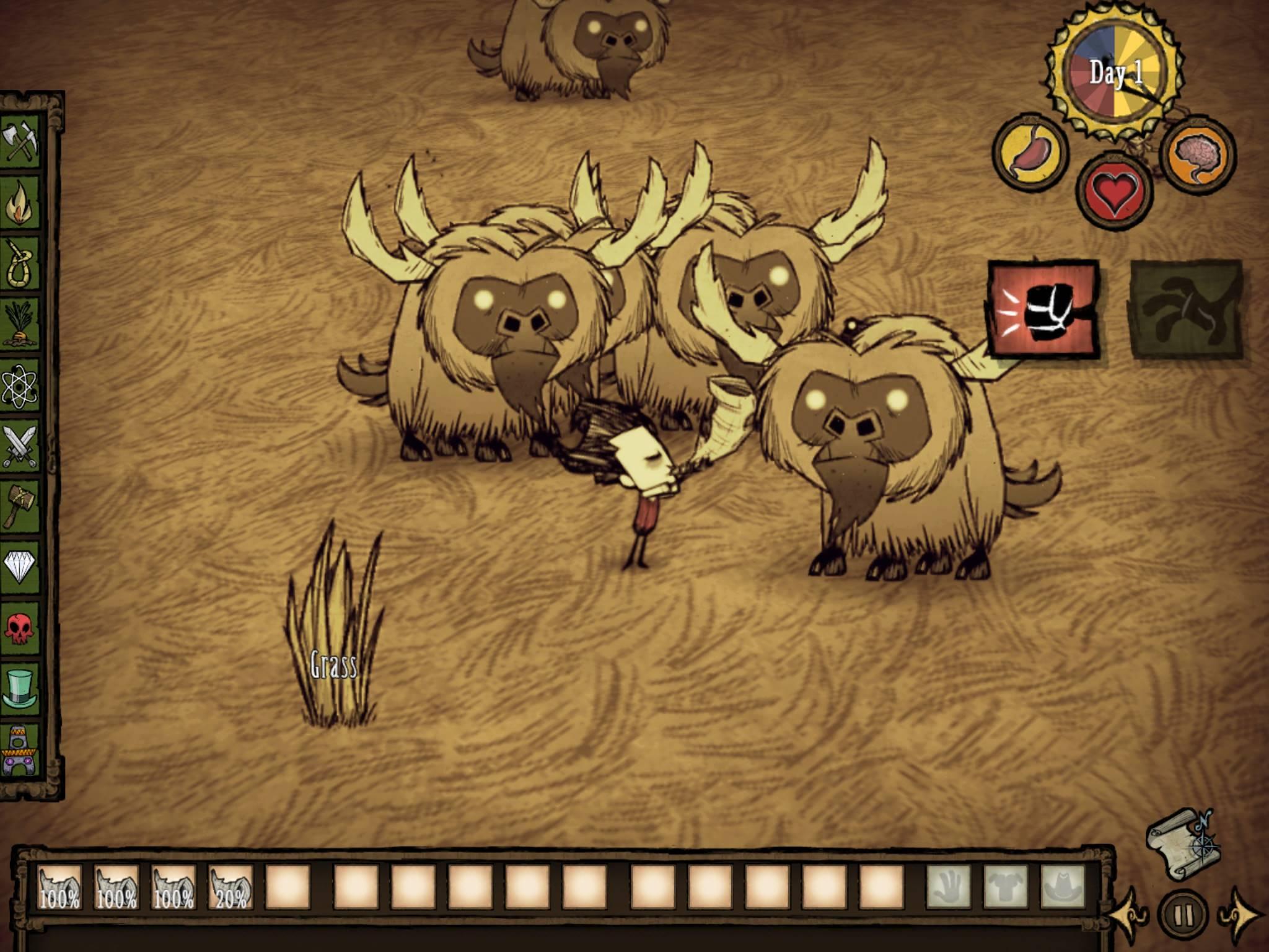 Android application Don't Starve: Pocket Edition screenshort