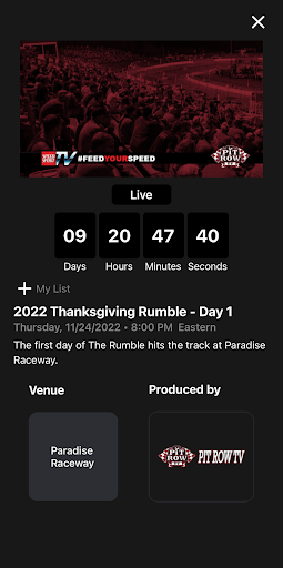 Pit Row TV Screen 3