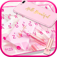 Тема для клавиатуры Pink Girly Style