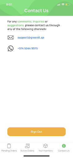 Greenit Supplier Screen 2