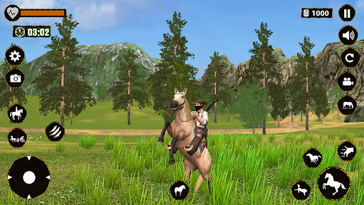 Wild Horse Simulator 3D Games