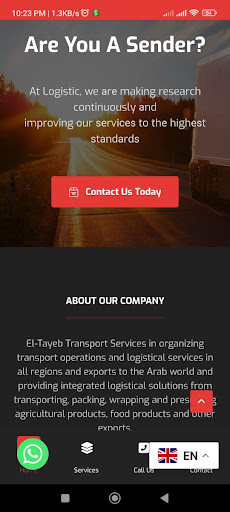 Android application El-Tayeb Transport screenshort