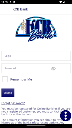 Android application KCB Bank screenshort