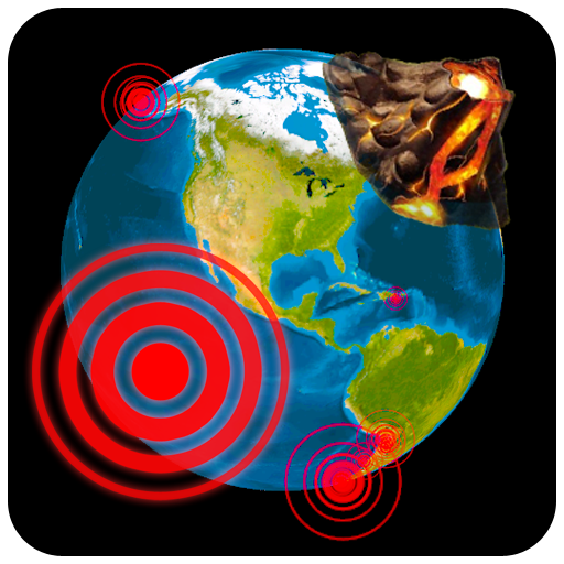 3D Earthquakes Map & Volcanoes  Icon