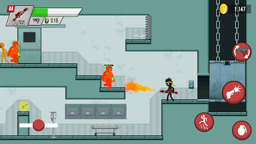 Télécharger Stickman vs Zombies: stickman contre zombies APK MOD (Astuce) screenshots 3