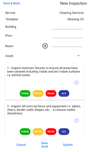 Quality Inspection - Sodexo SM Screen 2