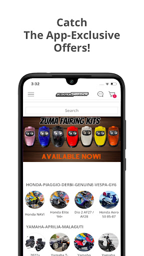 Android application ScooterSwapShop screenshort