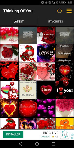 Android application Thinking Of You : Quotes and I screenshort