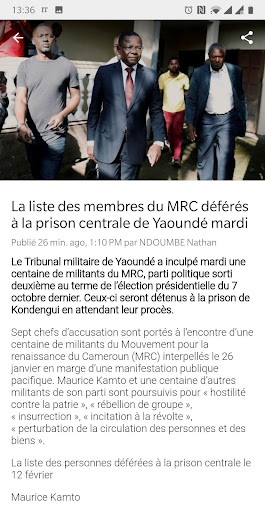 Actu Cameroun  – Latest News Screenshot 2 - AppWisp.com