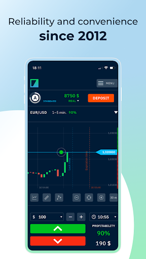 Android application Binarium screenshort