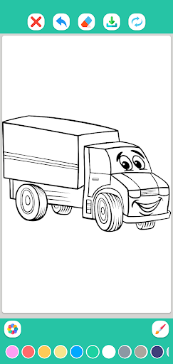 Android application Car Coloring Book screenshort