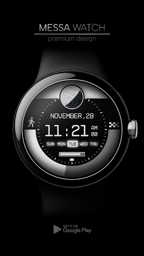 Android application Retro NASA Space Watch Face screenshort