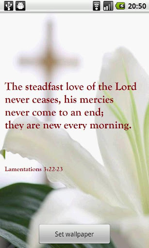Bible Verse Live Wallpaper Screen 3