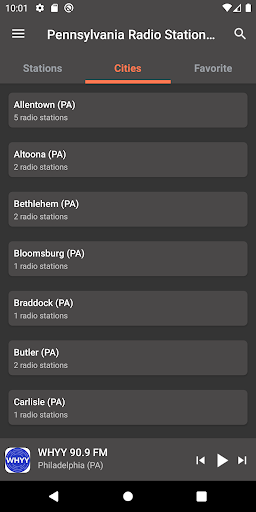 Pennsylvania Radio Stations Screen 2