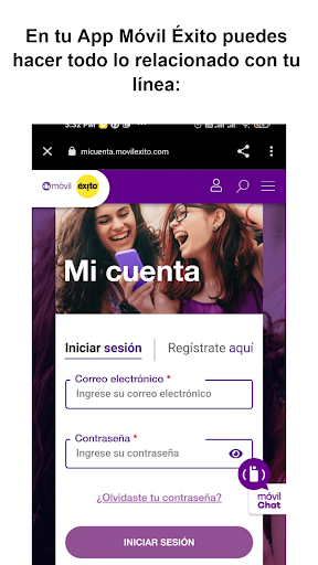 Móvil Éxito Screen 2
