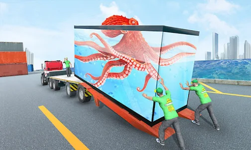 Agua animal transportador 3D