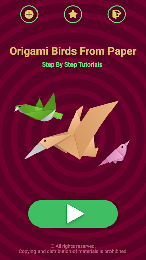 Origami Birds From Paper Screen 2