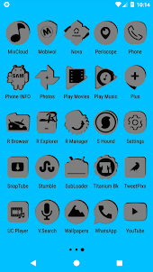 Grey and Black Icon Pack