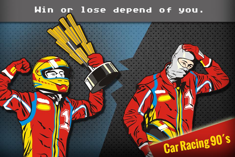 Android application Handheld lcd car racing screenshort