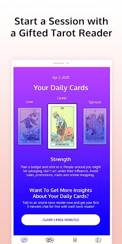 Card with free chat live reader tarot Free Psychic
