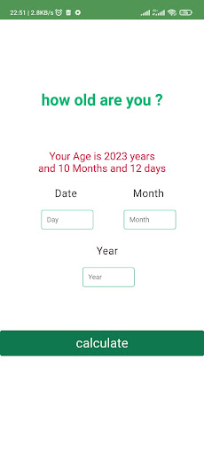 how old are you Screen 3