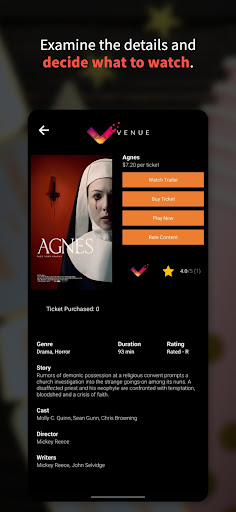 Android application VENUEmobile screenshort