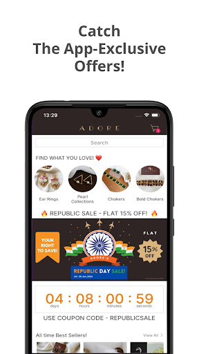 Android application Adore By Priyanka screenshort