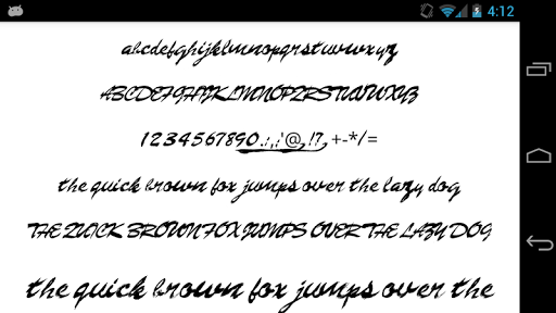 Brush Fonts Message Maker Screen 2