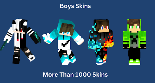 Android application Boys Skins for Minecraft PE screenshort