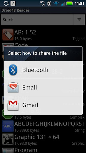 Droid48 Reader Screen 3