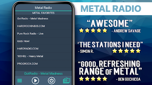 Metal Radio Favorites Screen 2