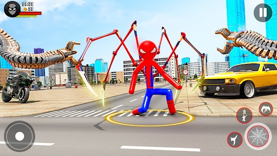 Stickman Rope Hero-Spider Game 2