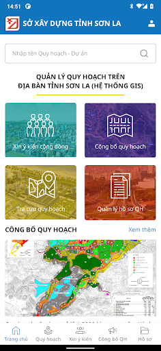 Android application Hệ thống GIS Sơn La screenshort