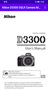 Nikon D3300 DSLR Camera Manual