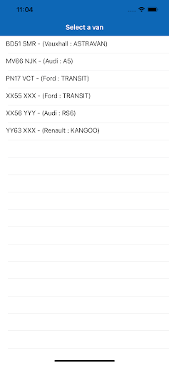 Van Diary Screen 2