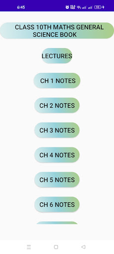 Android application 10th class math key & book screenshort